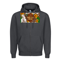 Smoke (preview)baby goats and sunflower and cactus with cowhide license plat Zipper Hoodie - Artiststas