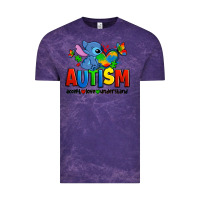 Cloud Purple autism stitch accept love understand Vintage Tee - Zillion Design Studio
