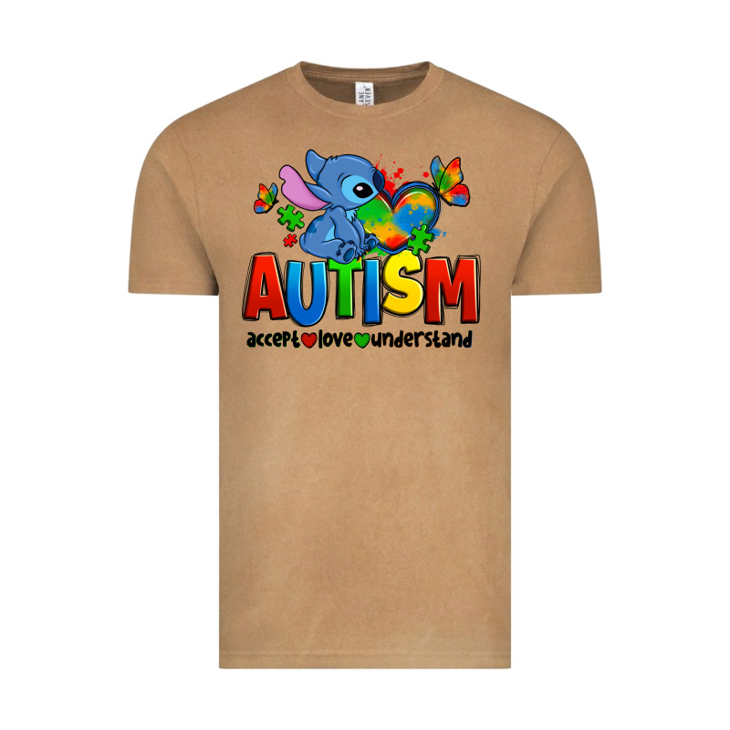 Autism Stitch Accept Love Understand Vintage Tee by Zillion Design Studio | Teevron