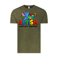 Vintage Olive autism stitch accept love understand Vintage Tee - Zillion Design Studio