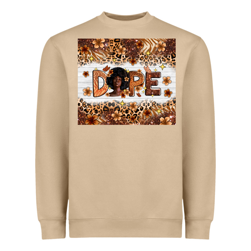 Dope Melanin Heavyweight Sweatshirt by Zillion Design Studio | Teevron