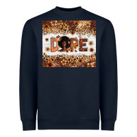 Navy dope melanin Heavyweight Sweatshirt - Zillion Design Studio