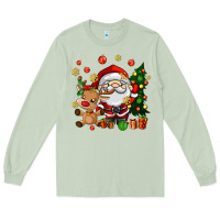 Matcha santa and reindeer Long Sleeve Tee - AdoDesignShop