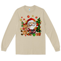 Mushroom santa and reindeer Long Sleeve Tee - AdoDesignShop