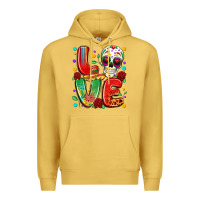 Antique Gold cinco de mayo love Premium Hoodie - LillyAllenDesigns
