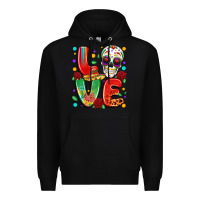 Black cinco de mayo love Premium Hoodie - LillyAllenDesigns