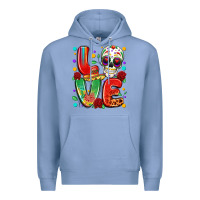 Colony Blue cinco de mayo love Premium Hoodie - LillyAllenDesigns