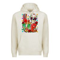 Oatmeal Heather cinco de mayo love Premium Hoodie - LillyAllenDesigns