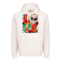 Pale Pink cinco de mayo love Premium Hoodie - LillyAllenDesigns