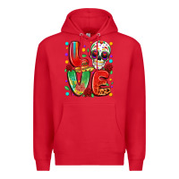 Red cinco de mayo love Premium Hoodie - LillyAllenDesigns