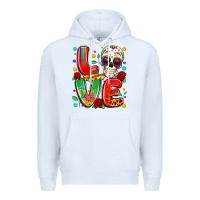 White cinco de mayo love Premium Hoodie - LillyAllenDesigns