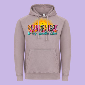 Sunshine Is My Favorite Color Vintage Hoodie Designed By Zillion Design Studio