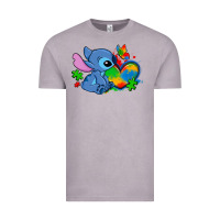 Vintage Zinc autism stitch heart Vintage Tee - Zillion Design Studio