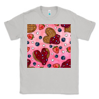 Moon Dust valentines day waffles seamless pattern Classic Tee - BundleAndBundleShop