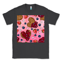 Smoke valentines day waffles seamless pattern Classic Tee - BundleAndBundleShop