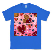 True Royal valentines day waffles seamless pattern Classic Tee - BundleAndBundleShop