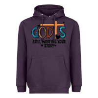 Plum god is still waiting your story Heavyweight Hoodie - MaliasSmallBusiness