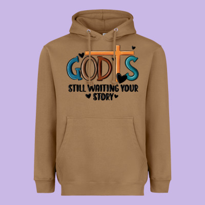 God Is Still Waiting Your Story Heavyweight Hoodie Designed By Maliassmallbusiness