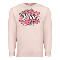 Pale Pink bride Premium Sweatshirt - MaliasSmallBusiness