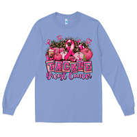 Colony Blue tackle breast cancer with pumpkin Long Sleeve Tee - AdoDesignShop