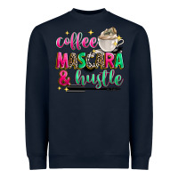 Navy coffee mascara and hustle Heavyweight Sweatshirt - Zillion Design Studio