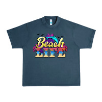 Midnight Navy beach life Urban Heavy Tee - BarkalooDesign