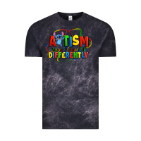 Cloud Black autism stitch seeing the world differently Vintage Tee - Zillion Design Studio