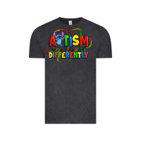 Vintage Black autism stitch seeing the world differently Vintage Tee - Zillion Design Studio