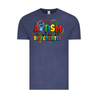 Vintage Denim autism stitch seeing the world differently Vintage Tee - Zillion Design Studio