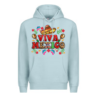 Blue Mist viva mexico Premium Hoodie - LillyAllenDesigns