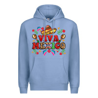 Colony Blue viva mexico Premium Hoodie - LillyAllenDesigns
