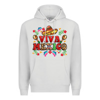 Dove Grey viva mexico Premium Hoodie - LillyAllenDesigns