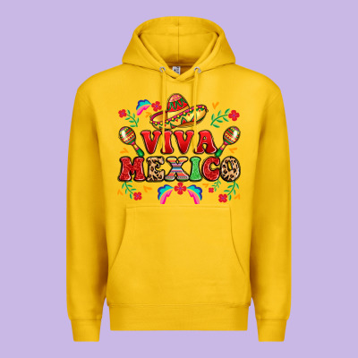 Viva Mexico Premium Hoodie Designed By Lillyallendesigns