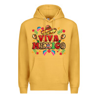 Mustard viva mexico Premium Hoodie - LillyAllenDesigns