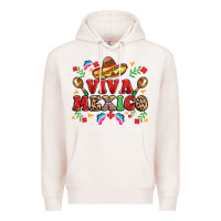 Pale Pink viva mexico Premium Hoodie - LillyAllenDesigns