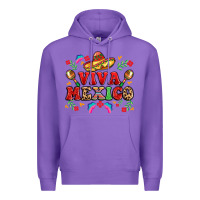 Purple viva mexico Premium Hoodie - LillyAllenDesigns
