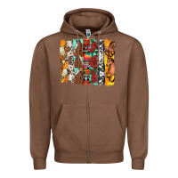 Chestnut western horses roses and bullskulls wıth cowhide amd serape brushstro Zipper Hoodie - Artiststas