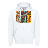 White western horses roses and bullskulls wıth cowhide amd serape brushstro Zipper Hoodie - Artiststas