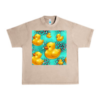 French Oak rubber duck seamless pattern Urban Heavy Tee - HRA Design Shop