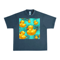 Midnight Navy rubber duck seamless pattern Urban Heavy Tee - HRA Design Shop