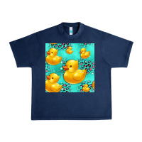 Navy rubber duck seamless pattern Urban Heavy Tee - HRA Design Shop