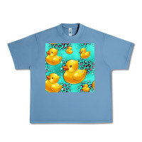 Pebble Blue rubber duck seamless pattern Urban Heavy Tee - HRA Design Shop