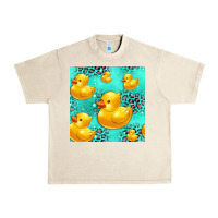 Sandshell rubber duck seamless pattern Urban Heavy Tee - HRA Design Shop