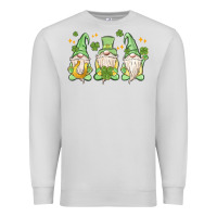 Dove Grey st. patrick's day gnomes Premium Sweatshirt - MaliasSmallBusiness