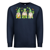 Navy st. patrick's day gnomes Premium Sweatshirt - MaliasSmallBusiness