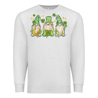 Oatmeal Heather st. patrick's day gnomes Premium Sweatshirt - MaliasSmallBusiness