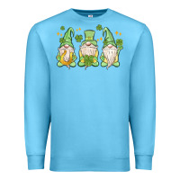 Ocean Blue st. patrick's day gnomes Premium Sweatshirt - MaliasSmallBusiness