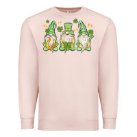 Pale Pink st. patrick's day gnomes Premium Sweatshirt - MaliasSmallBusiness