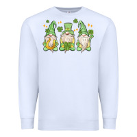 White st. patrick's day gnomes Premium Sweatshirt - MaliasSmallBusiness