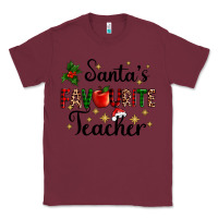 Burgundy santas favourite teacher Classic Tee - AdoDesignShop